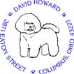 Bichon Frise Personalized Multi-Color Stamp