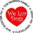 We Luv Dogs Personalized Multi-Color Stamp