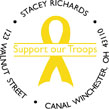 SUPPORT OUR TROOPS Personalized Multi-Color Stamp