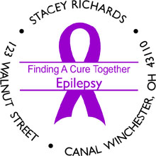 EPILEPSY Personalized Multi-Color Stamp