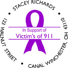 VICTIMS OF 911 Personalized Multi-Color Stamp