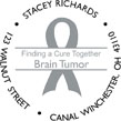 BRAIN TUMOR Personalized MultiColor Stamp