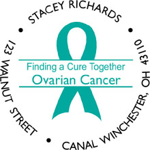 OVARIAN CANCER Personalized Multi-Color Stamp