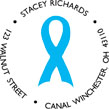 LIGHT BLUE RIBBON (Only) Personlaized Multi-Color Stamp