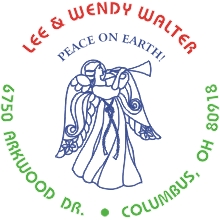 Angel Address Stamp