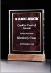 Acrylic Award with American Walnut Base A4157