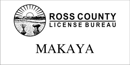 Ross County License Bureau 1 Line  Digital Name Badge with Magnet