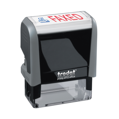 Trodat FAXED Two-Color Stock Stamp