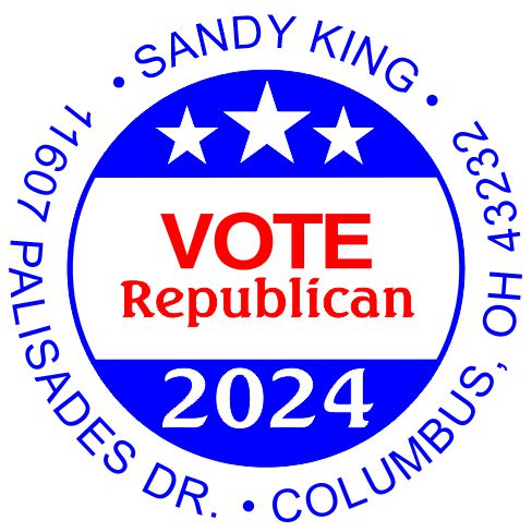 Vote Republican Personalized Multi-Color Stamp
