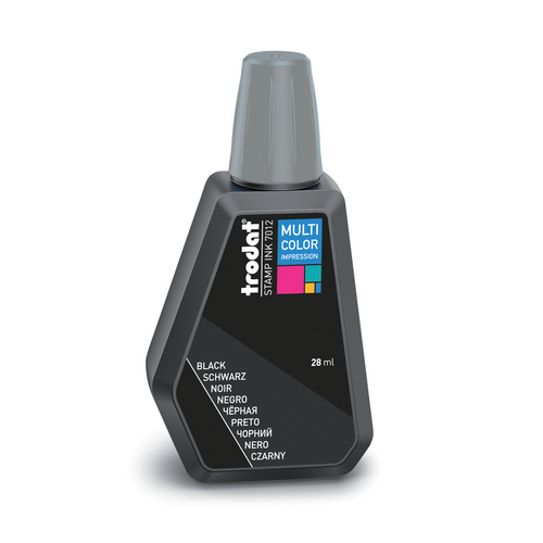 Black Refill Ink for Black Ribbon Personalized Multi-Color Stamp