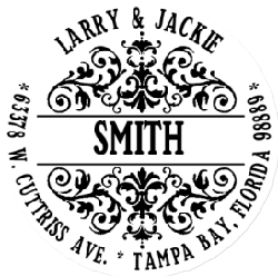 Designer Monogram Address Seal Size 1-5/8"