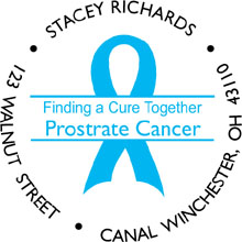 PROSTATE CANCER Personalized Multi-Color Stamp