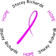 Pink Ribbon (Only) Custom <b>Monogram</b> Stamp