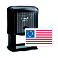 Betsy Ross Flag Multi-Color Stamp