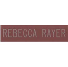 2" x 8" MAUVE Name Plate PF