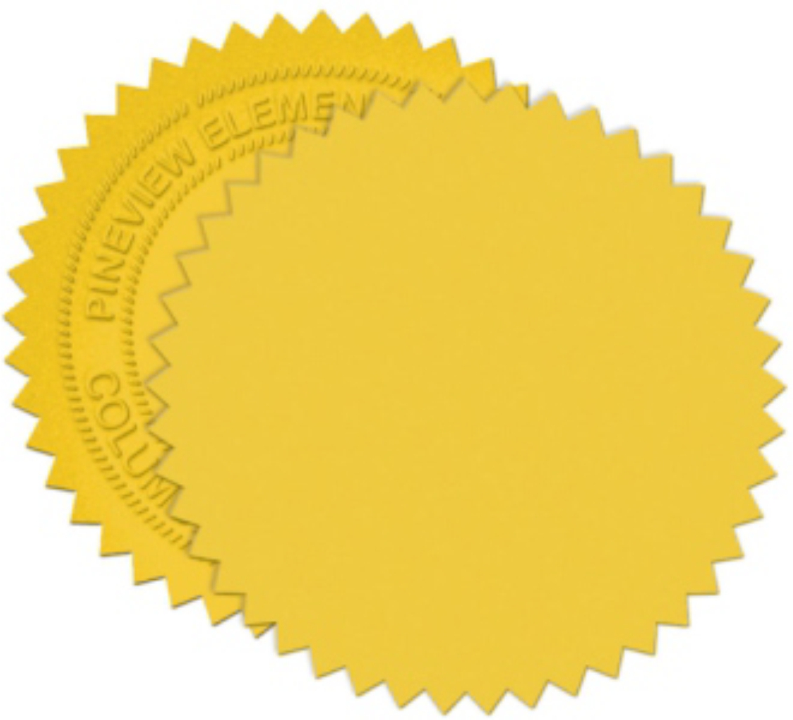 2" Foil Seal for embossing